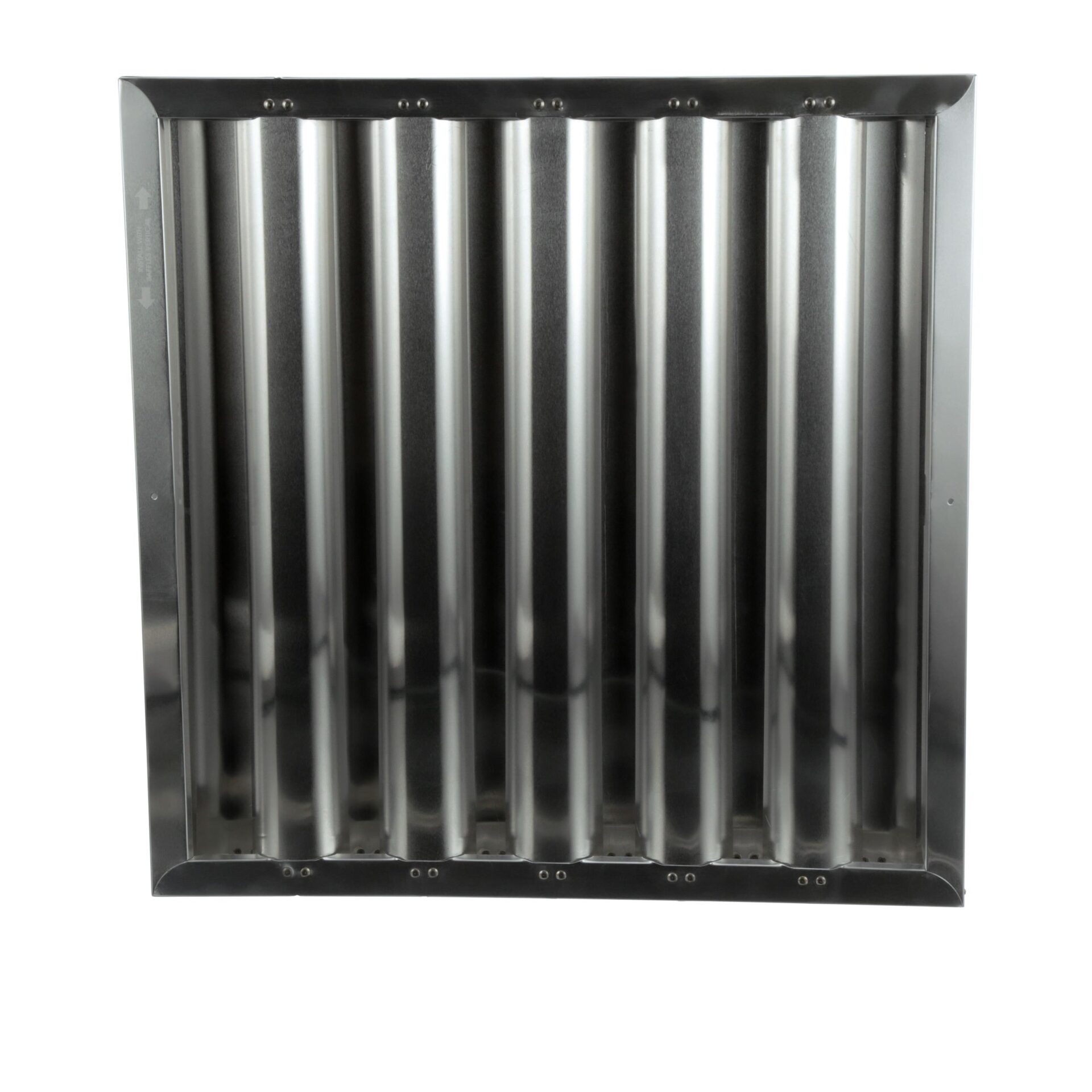 Type VI 16" H x 16" W x 1-3/4" D Aluminum Baffle Grease Filter - Image 4